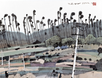 《空山无是非》47X36cm （2014）..jpg