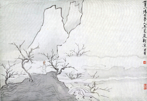 金心明《东坡词意之五》 20×30㎝ 绢本设色  2014年.jpg