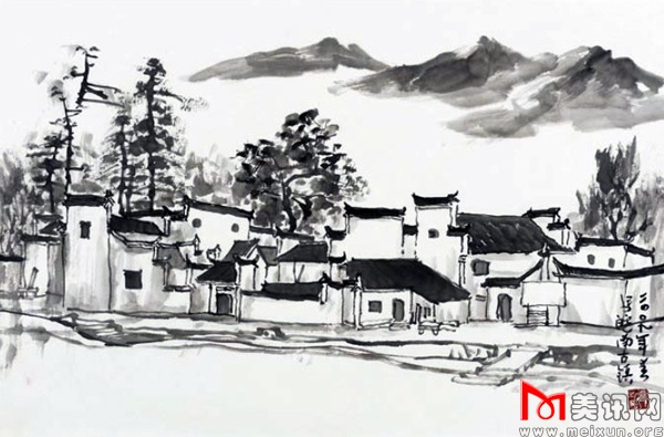 查济古镇一 68cmx44cm.jpg