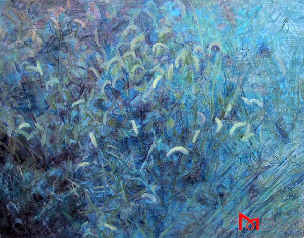 草色青袅袅 90X70 cm 布面油彩 2013.JPG