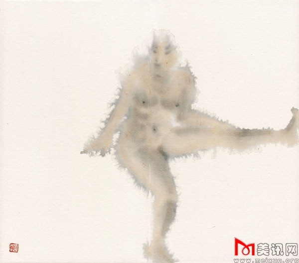 2011年 20cmX20cm 水墨纸本 雾里看花系列4.jpg