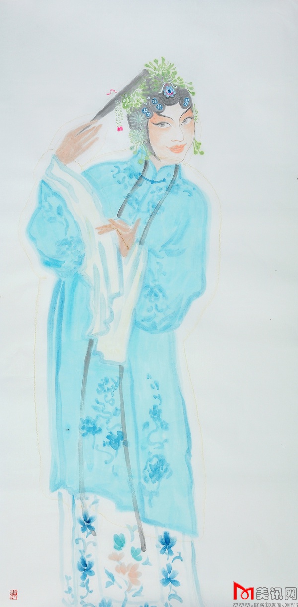 2012年 四尺，水墨纸本 你唱我听.JPG