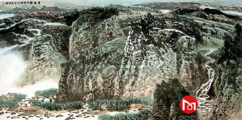 程振国：早春图 镜心.jpg