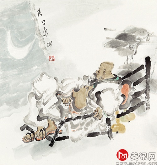 李亚光作品 月上东山 50×47cm.jpg