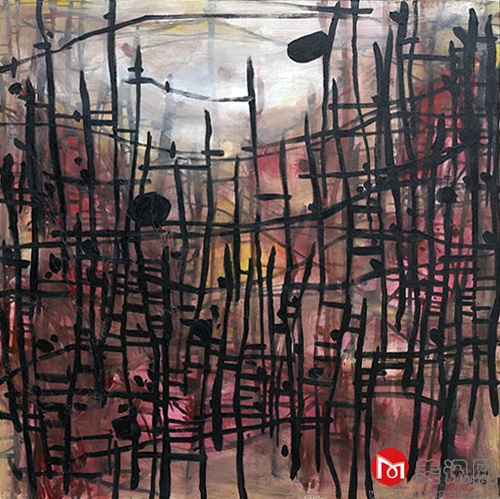 影与象系列 100X100cm 2013年油画.jpg