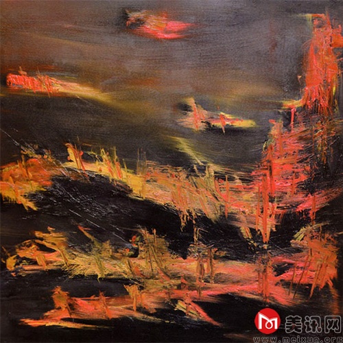 升华 2012年 布面油画 100x100cm.jpg