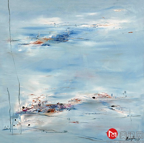 祥云 80X80cm 2013年 油画.jpg