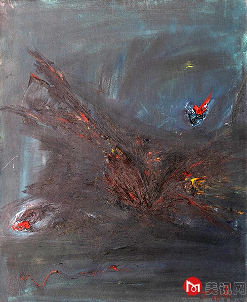 生命 80X100cm 2008年 油画.JPG