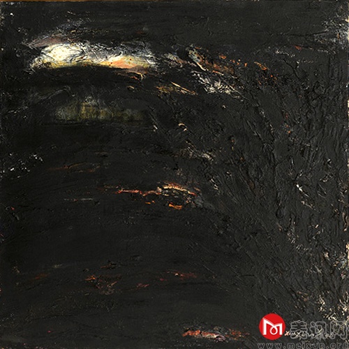 黑色系列 灵魂80X180cm 2008年 油画.JPG