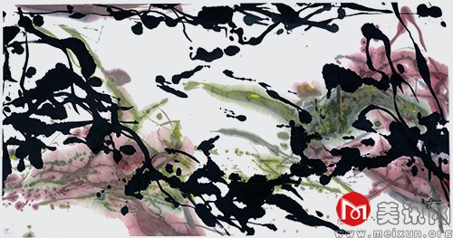 影与象系列 70x220cm 2014年 水墨画.jpg
