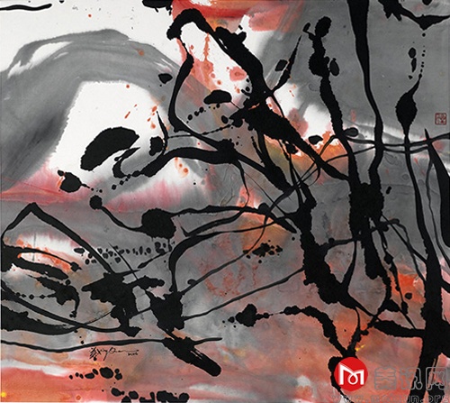 印象 65X65cm 2014年 水墨画.jpg