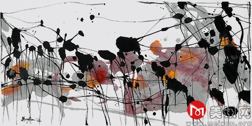 影与象系列 65X108cm 2014年 水墨画.jpg