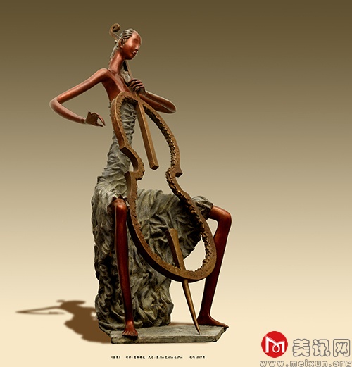 章华《乐章》36X46X69cm 铸铜 2009年.jpg