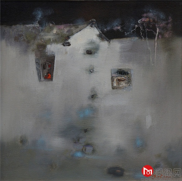作品名称《蓝夜》尺寸60x60cm年代201.JPG